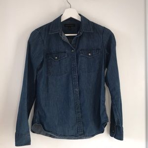 Banana Republic, denim shirt, size xs, petite